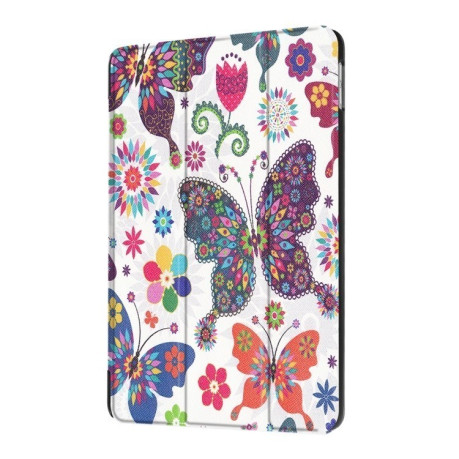 Чехол Cross Texture Painting Butterfly Three-folding для iPad 9.7 2017/2018