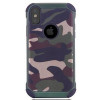 Противоударный чехол на iPhone X/Xs Camouflage Pattern армейский зеленый