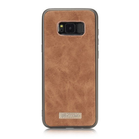 Кожаный чехол-кошелек CaseMe с отделением для кредитных карт на Samsung Galaxy S8 Plus -коричневый