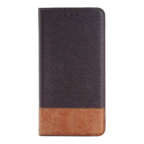 Кожаный Чехол Книжка Cross Texture Black для Samsung Galaxy Note 5