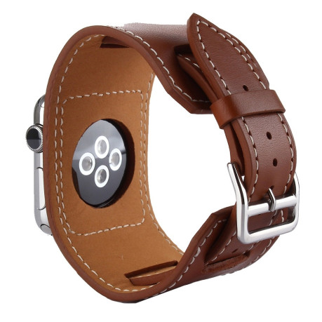 Кожаный Ремешок Kakapi Style Brown для Apple Watch 42 mm