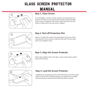 Схема - как наклеить защитное стекло на айфон 7?
