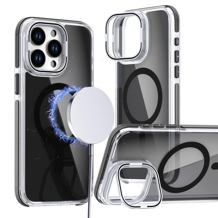 Чехол Magsafe Dual-Color Transparent Black Lens Holder для iPhone 16 Pro 