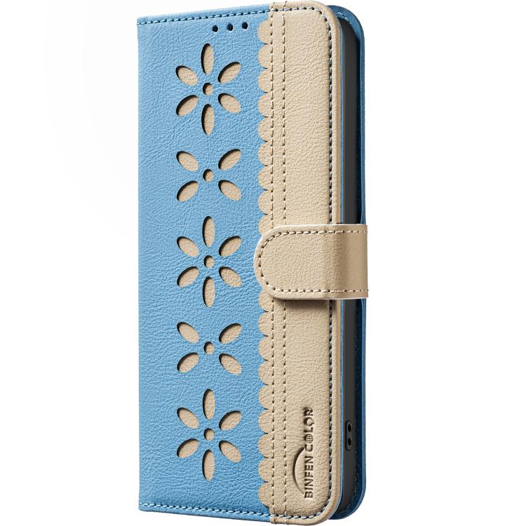 Стильный голубой чехол-книжка с декоративными перфорациями Стильный голубой чехол-книжка с декоративными перфорациями