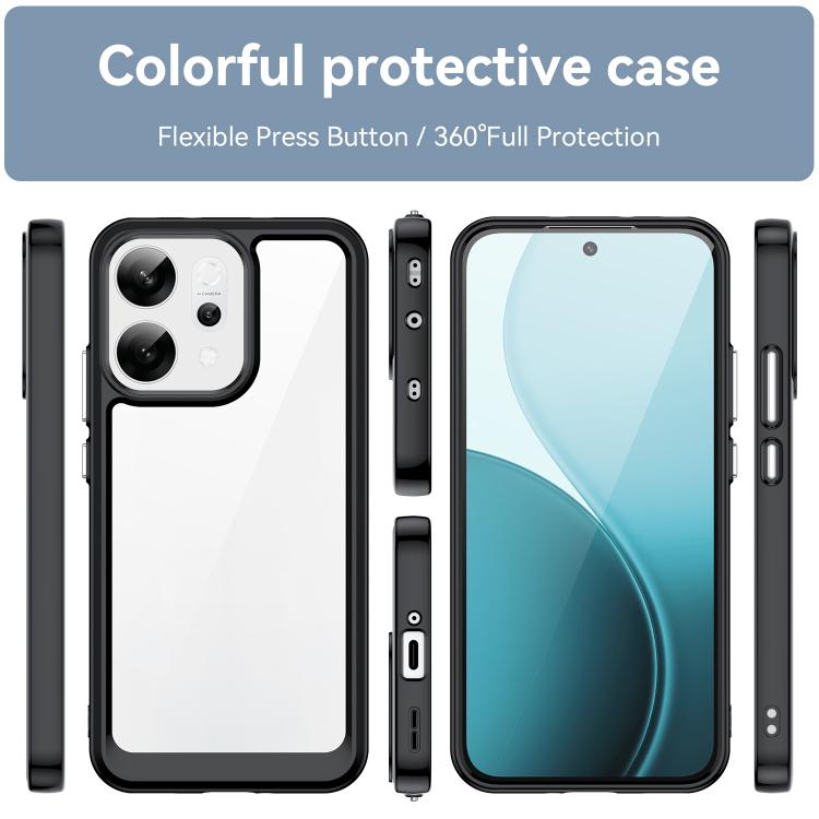  Противоударный чехол с гибкими кнопками и круговой защитой для OPPO Reno14 Global  