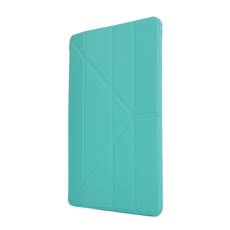 Чехол- книжка Solid Color Trid-fold Deformation Stand на iPad 8/7 10.2 (2019/2020) -зеленый 