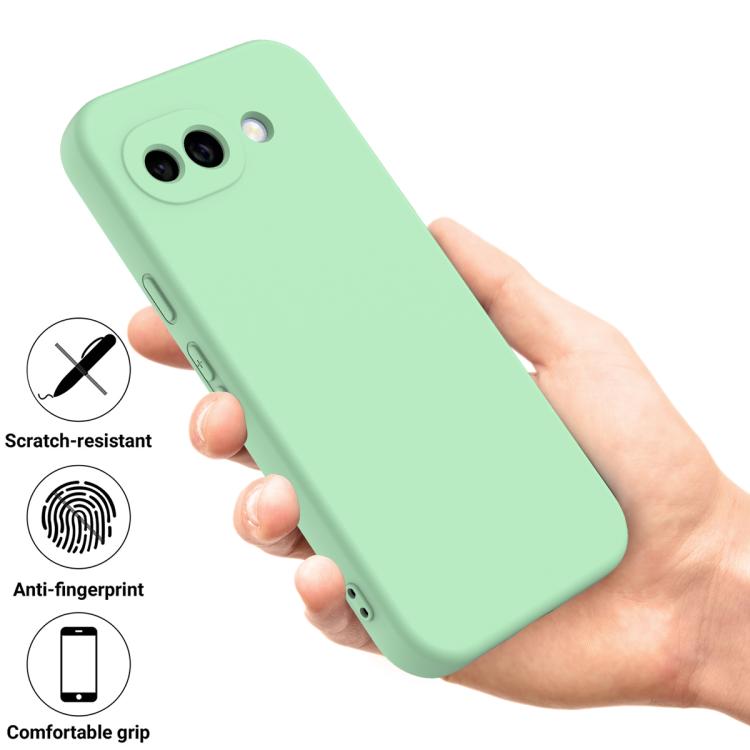  Захисний чохол Solid Color для Google Pixel 10a в ніжному зеленому відтінку з преміальними характеристиками 
