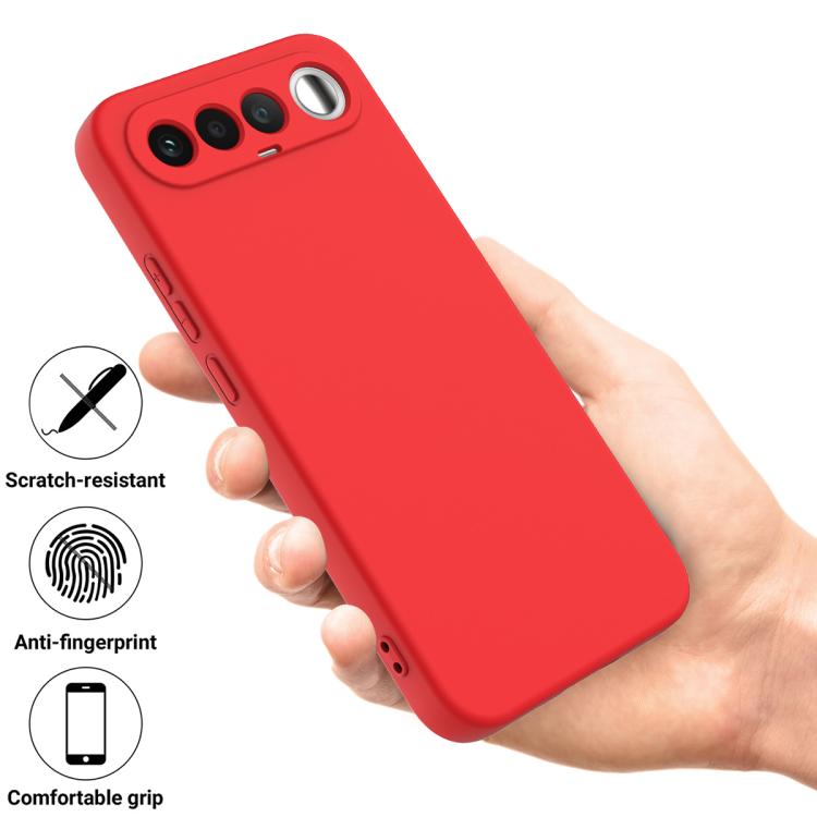  Красный силиконовый чехол Solid Color для Realme 16 5G с защитой от царапин и отпечатков  