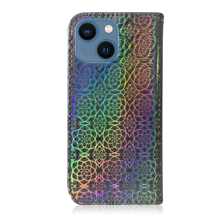 Серебристый чехол-книжка на iPhone 14 Plus Серебристый чехол-книжка на iPhone 14 Plus