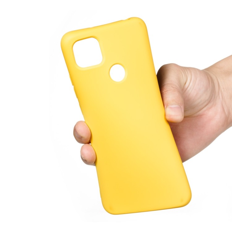 Силиконовый чехол на Ксяоми Редми 9C - желтый 