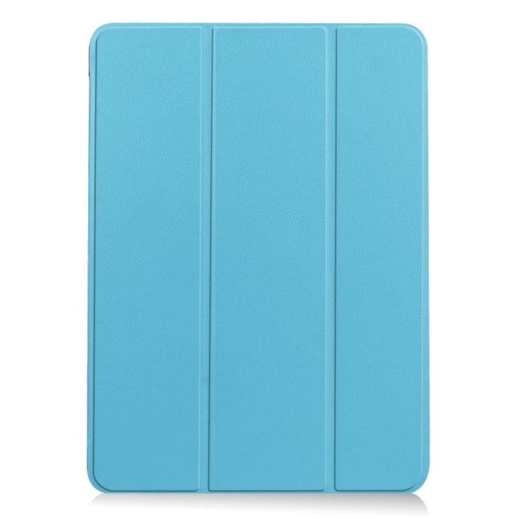 Чехол Custer Texture Three-folding Sleep/Wake-up на iPad Air 10.9 2020 - голубой
