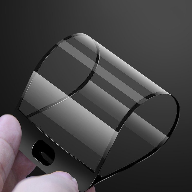Защитное коленное стекло с черной рамкой на Айфон 13 Мини 