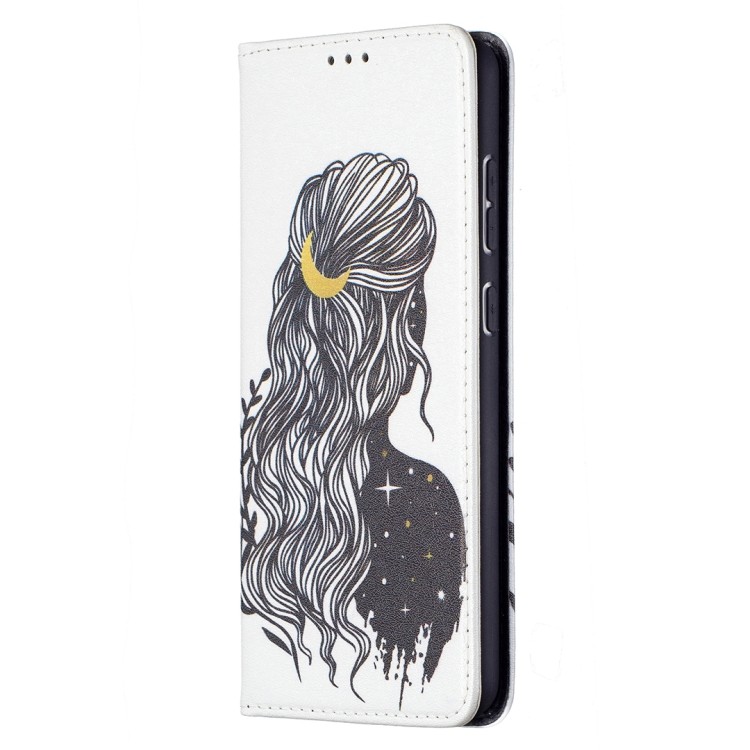 Чохол-книжка Colored Drawing Series для Samsung Galaxy A72 - Girl 