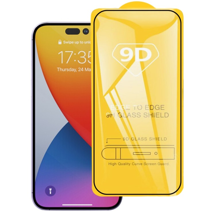 Защитное стекло 9D для iPhone 14 Pro Max 