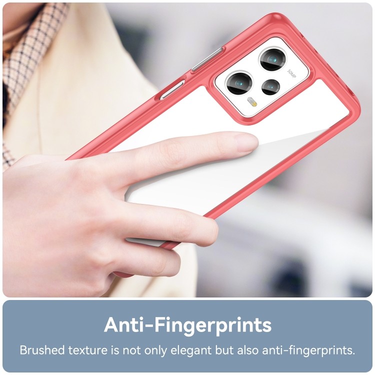 Протиударний чохол Colorful Acrylic Series для Xiaomi Redmi Note 12 Pro 5G/Poco X5 Pro - червоний 