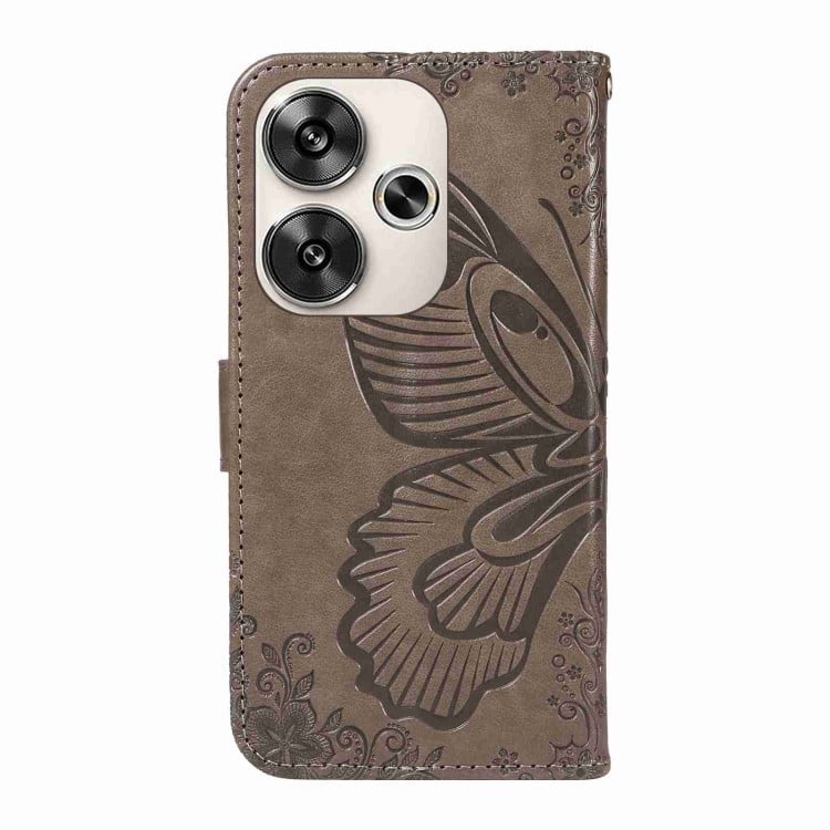 Чохол-книжка Swallowtail Butterfly Embossed Leather ззаду