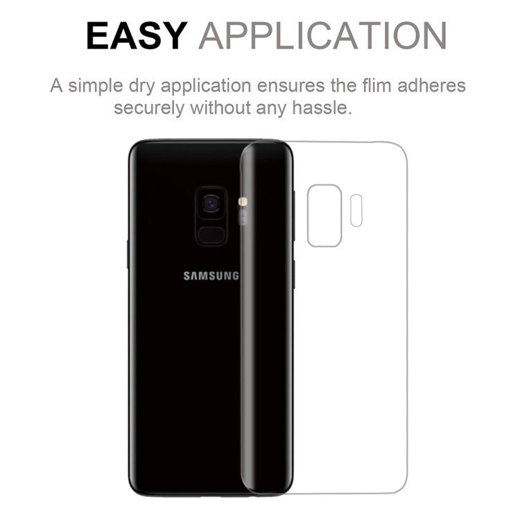 Детальное изображение защитной пленки на обратную сторону Samsung Galaxy S9