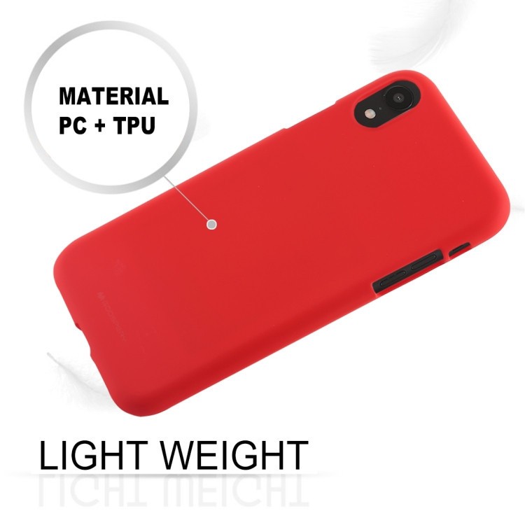 Ударозащитный чехол MERCURY GOOSPERY SOFT FEELING Liquid для iPhone XR- красный