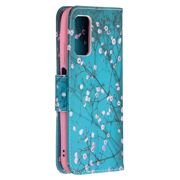 Чехол-книжка Colored Drawing Series для Xiaomi Redmi 9T - Plum Blossom 