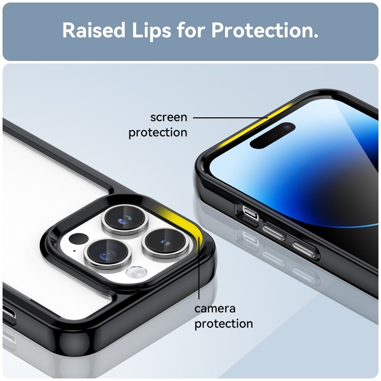 Противоударный чехол Colorful Acrylic Series для iPhone 15 Pro