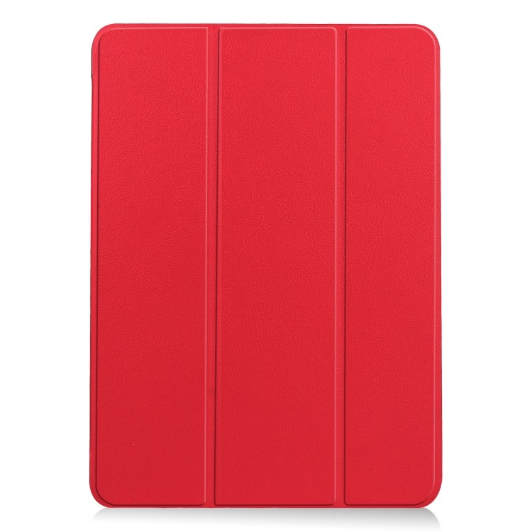 Чехол Custer Texture Three-folding Sleep/Wake-up на iPad Air 10.9 2020 - красный
