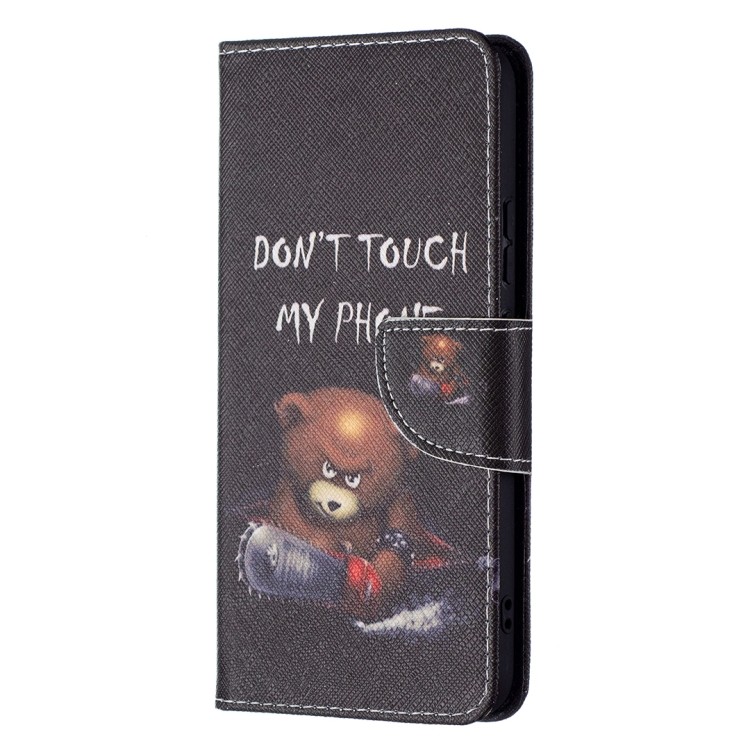 Ексклюзивний чохол-книжка з милим дизайном ведмедя для Samsung Galaxy S22 Plus 5G 