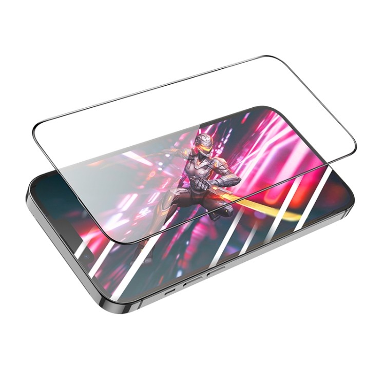 Защитное стекло hoco A34 9D Large Arc Dustproof Diamond for iPhone 15 Plus 