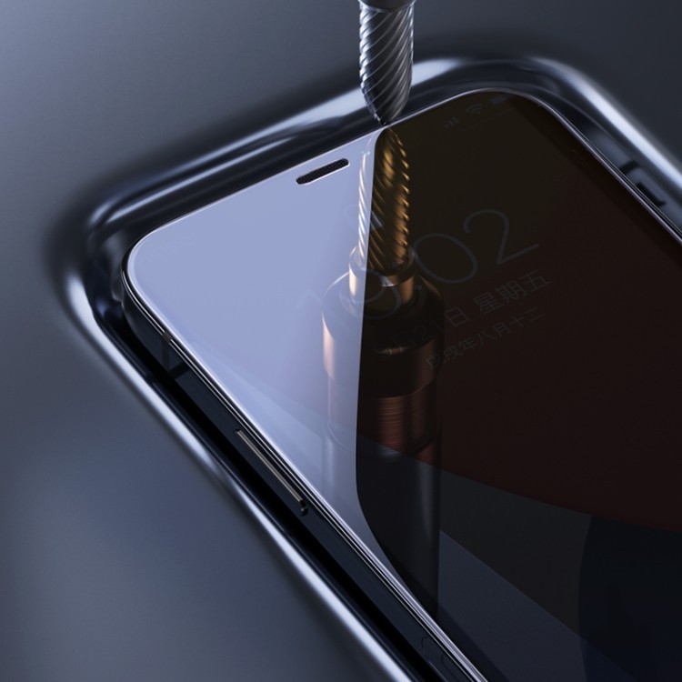 Защитное стекло с черной рамкой для Айфон 12