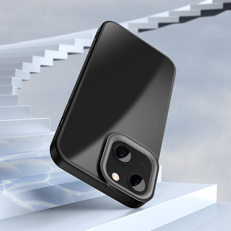 Противоударный силиконовый черный чехол накладка для Айфон 13 