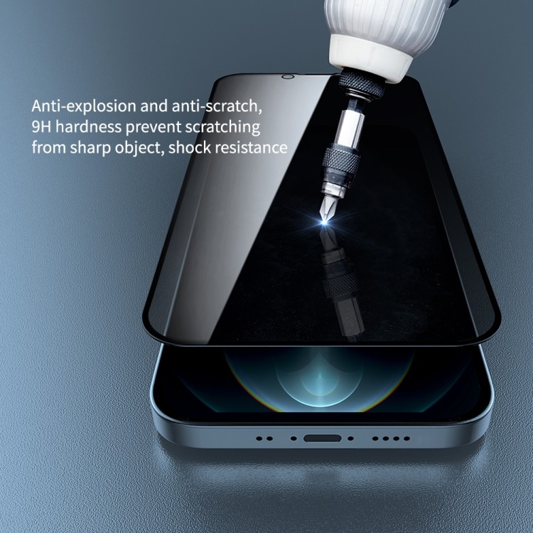 Защитное стекло с черной рамкой для Айфон 13 Про Макс 