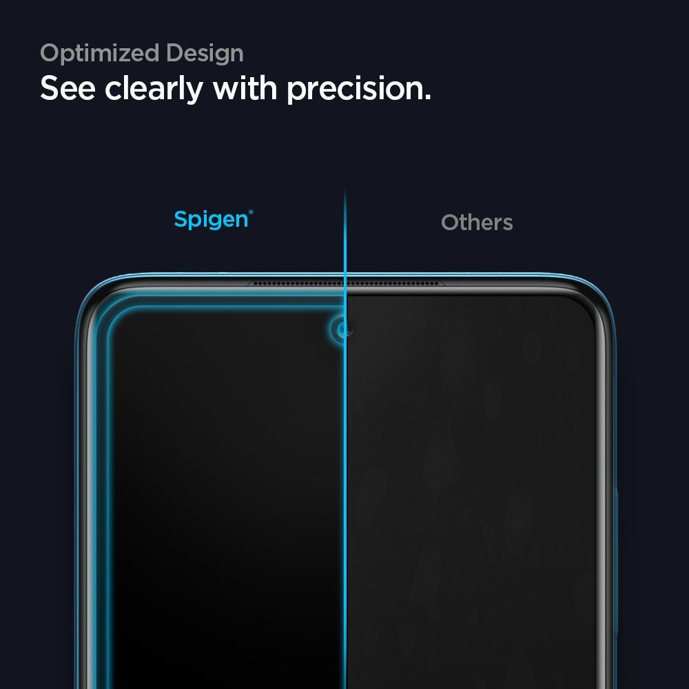 Защитное стекло Spigen Glass Fc для Xiaomi Poco X3 / Poco X3 Pro Black 