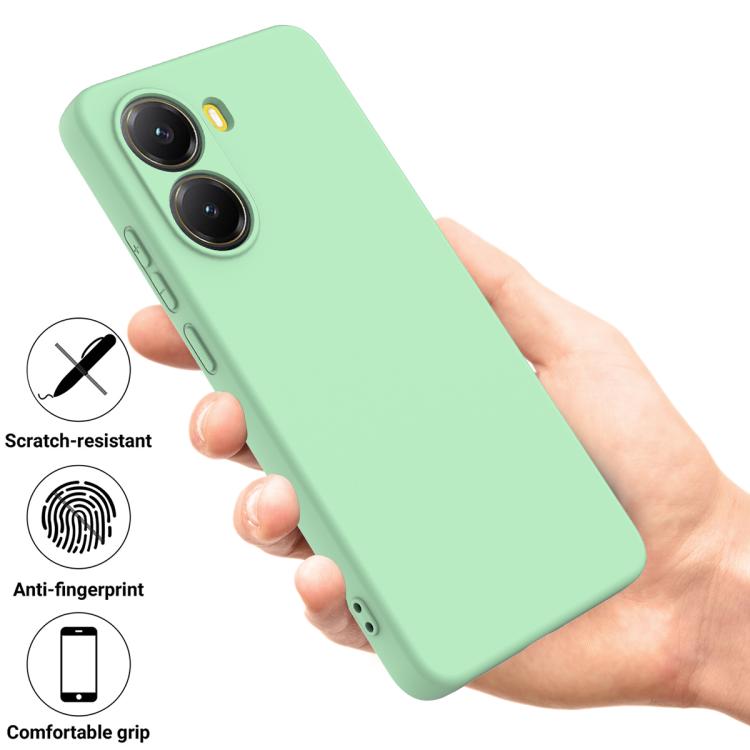 Силіконовий чохол Solid Color Liquid Silicone на Xiaomi Poco X7 Pro в руці 