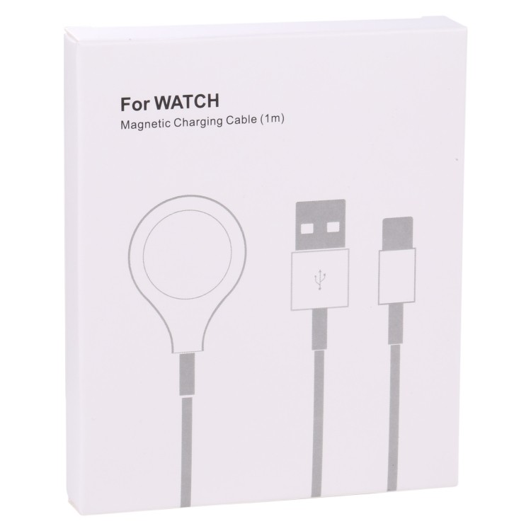 Беспроводная магнитная зарядка Type-C для Apple Watch Series - белая 