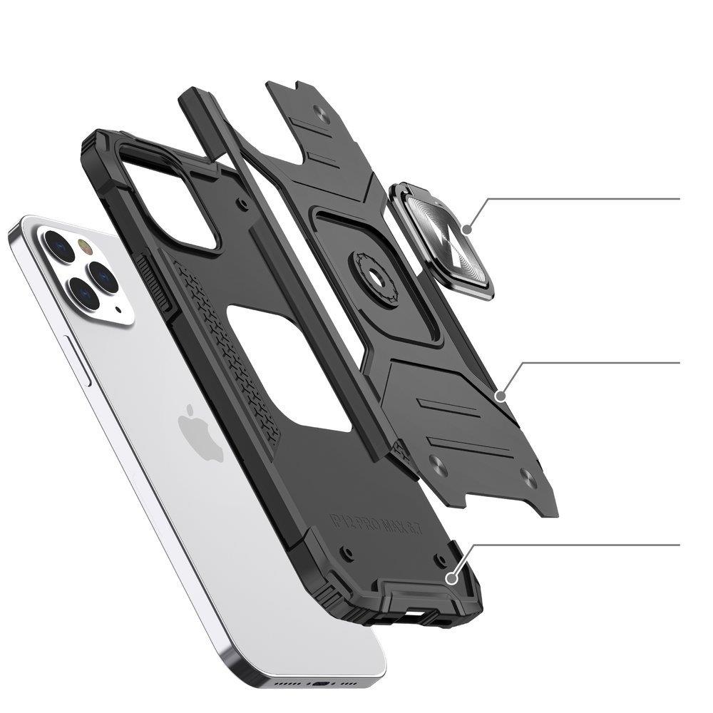 Coque iPhone 15 Pro Max Wozinsky Ring Armor – Noire
