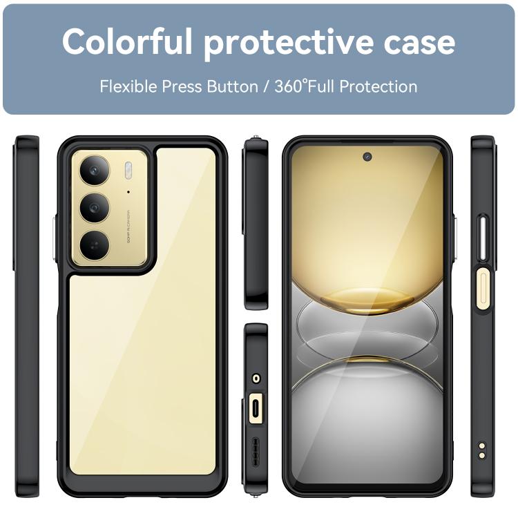 360-градусная защита Realme C75 с прозрачной задней панелью 