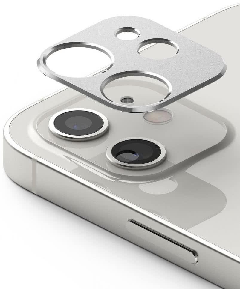 Защита камеры Ringke Camera Styling для iPhone 12 mini - серебристая 