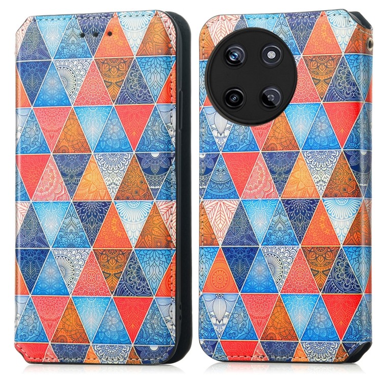 Уникальный и стильный Rhombus CaseNeo Colorful Magnetic для Realme 11 4G Global Уникальный и стильный Rhombus CaseNeo Colorful Magnetic для Realme 11 4G Global