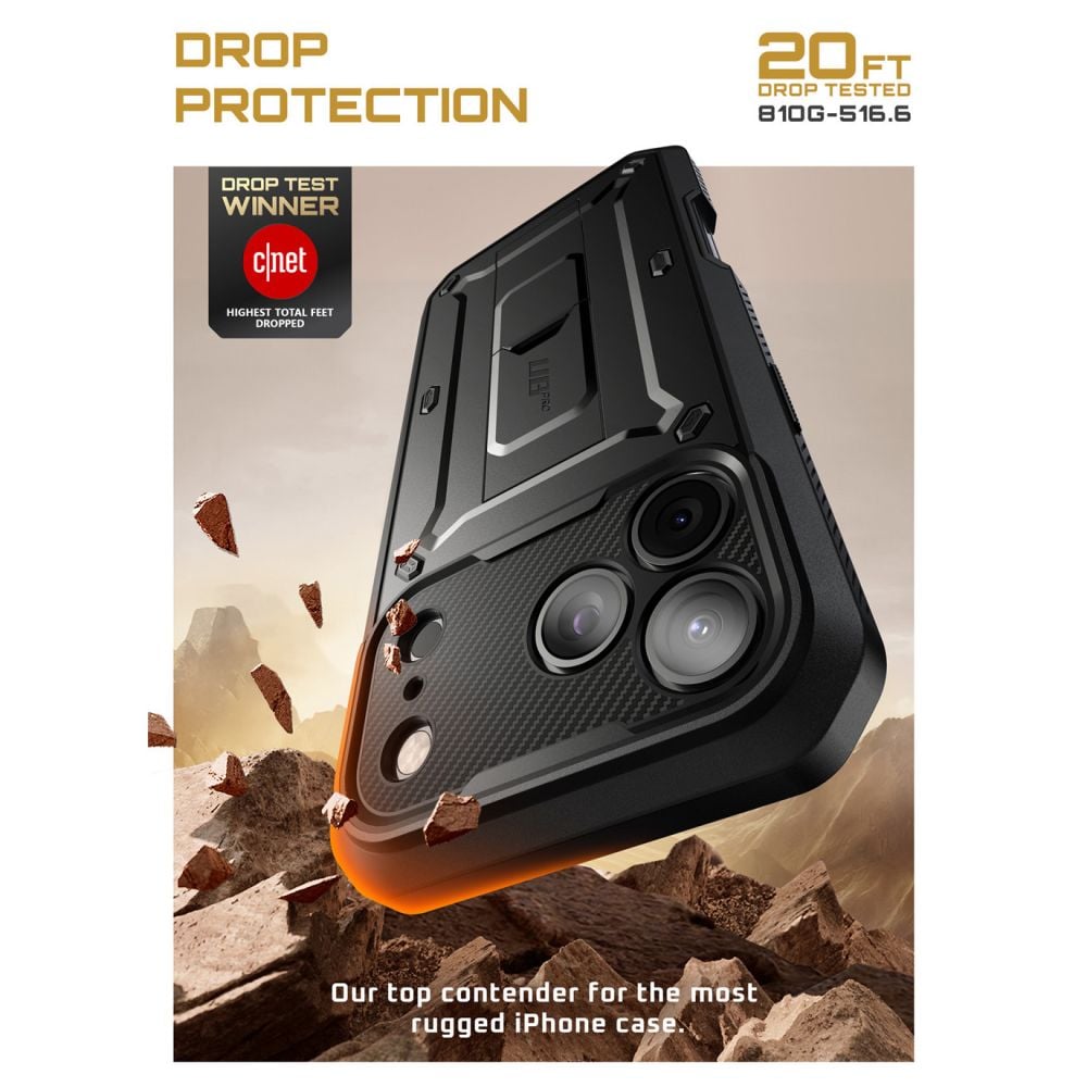 Supcase UB Pro для iPhone 17 Pro - защита от падения с высоты 20 футов, сертифицированная CNET Supcase UB Pro для iPhone 17 Pro - защита от падения с высоты 20 футов, сертифицированная CNET