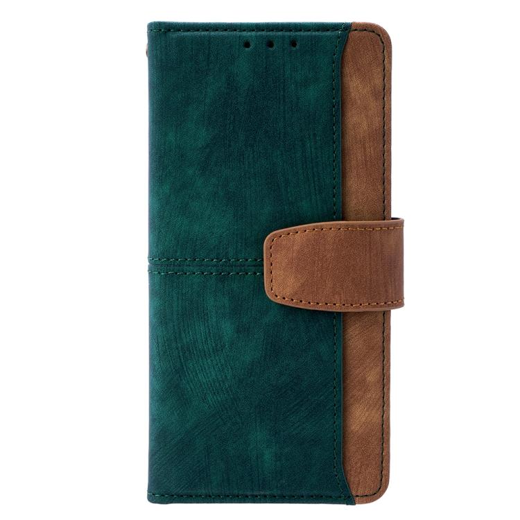  Двухцветный чехол-книжка с магнитным хлястиком для OPPO Reno15 5G  