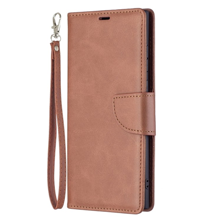 Чехол-книжка коричневого цвета для Самсунг Гелекси С22 Ультра 