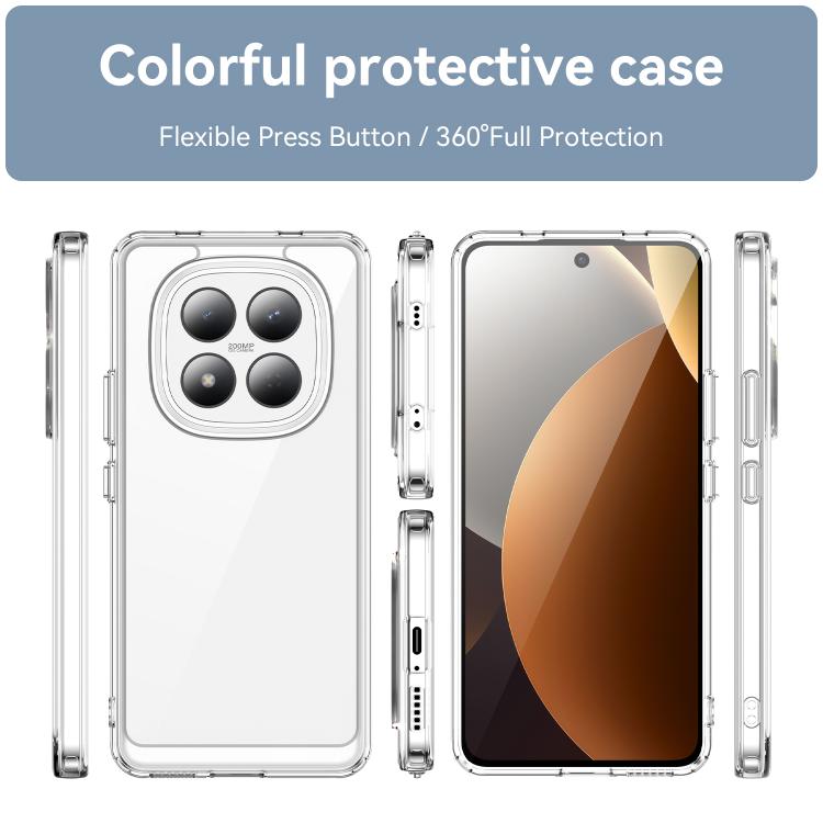 360-градусний захист Xiaomi Redmi Note 15 Pro з гнучкими кнопками та прозорим дизайном 