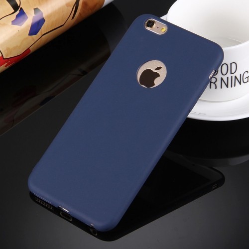 Пластичный синий Solid Color чехол на Айфон 6/6S