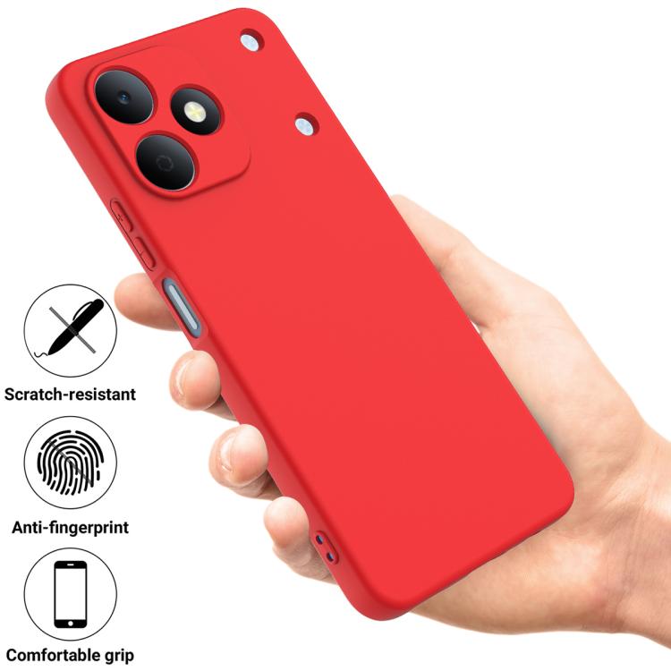 Силиконовый чехол Solid Color с защитой от царапин и отпечатков на Realme Note 80 4G 