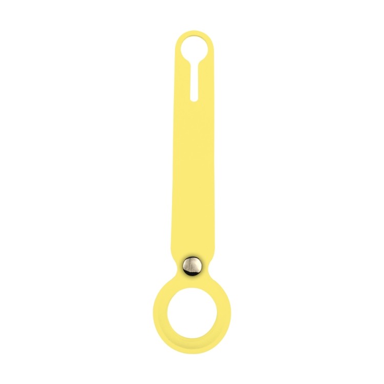 Живописный взгляд на Брелок-петля Hanging Strap для AirTag в ярком желтом цвете 