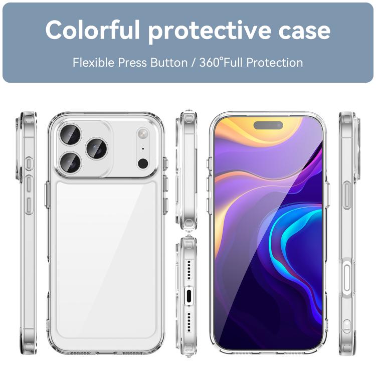  Прозрачный акриловый чехол Colorful Acrylic Series на iPhone 18 Pro Max с 360&deg; защитой  