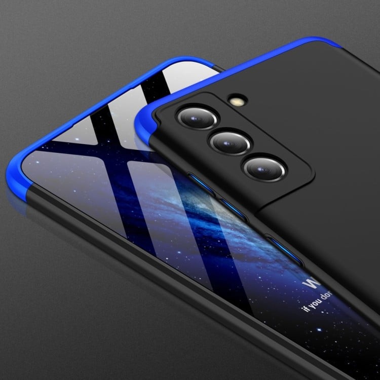 Протиударний чохол GKK Three Stage Splicing для Samsung Galaxy S21 FE - чорно-синій Протиударний чохол GKK Three Stage Splicing для Samsung Galaxy S21 FE - чорно-синій