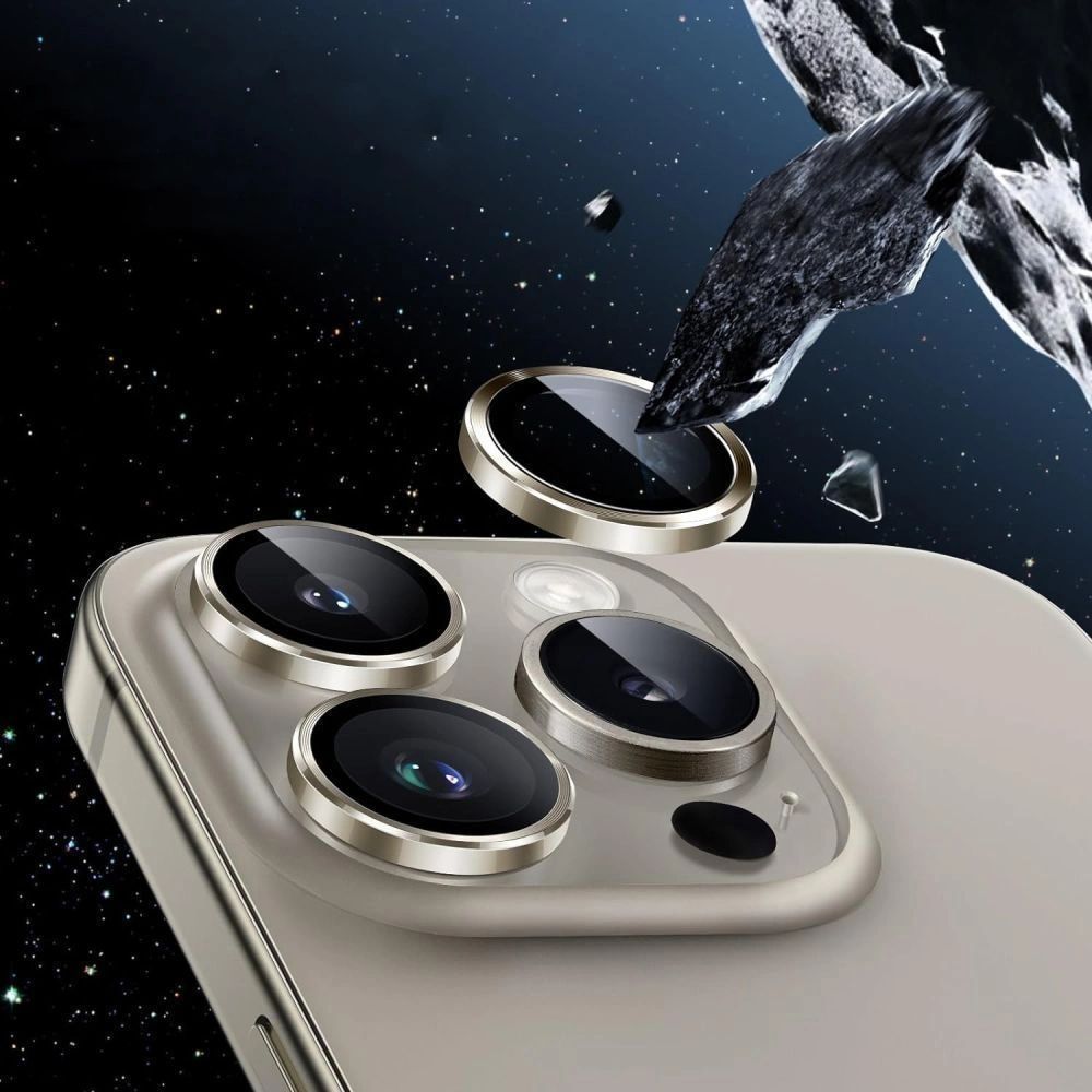 Многослойная защита камеры iPhone с элегантной серебристой рамкой Многослойная защита камеры iPhone с элегантной серебристой рамкой