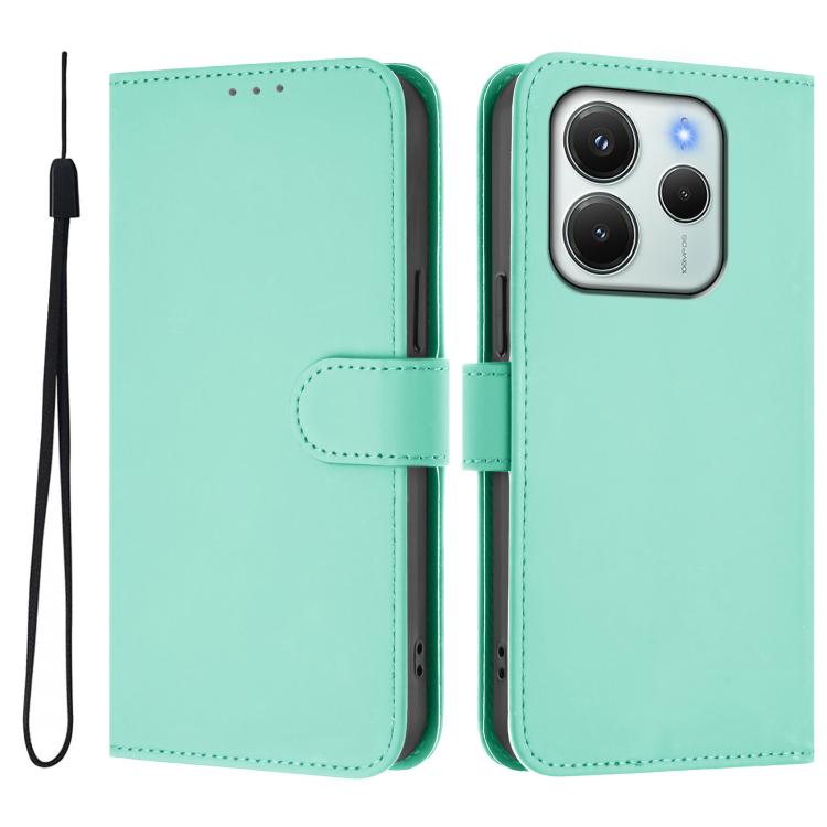  Елегантний чохол-книжка м’ятно-зеленого кольору для Xiaomi Redmi Note 14 4G  