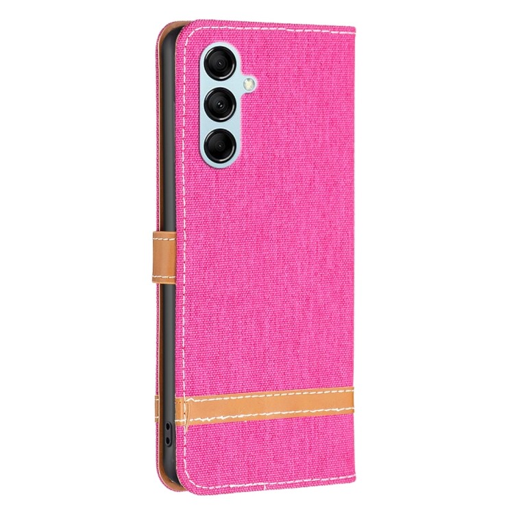 Вигляд збоку на чохол-книжку Color Matching Denim Texture