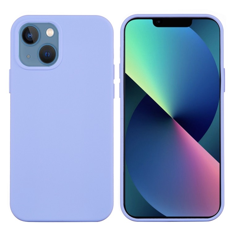Силиконовый чехол Solid Color для iPhone 14 Plus - Светло-фиолетовый 